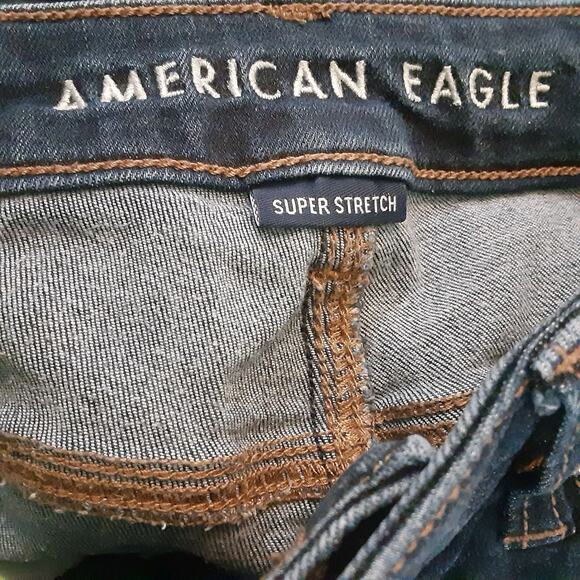 American Eagle Super Stretch Women's Size 10 Long High Rise Jeans - Picture 3 of 10